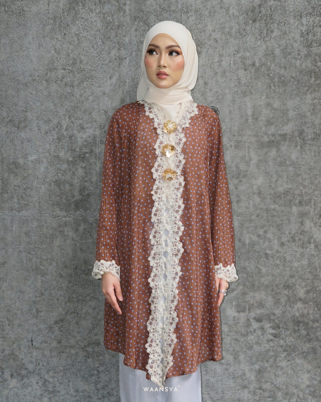 THEA KEBAYA IN BLUE TOFFEE