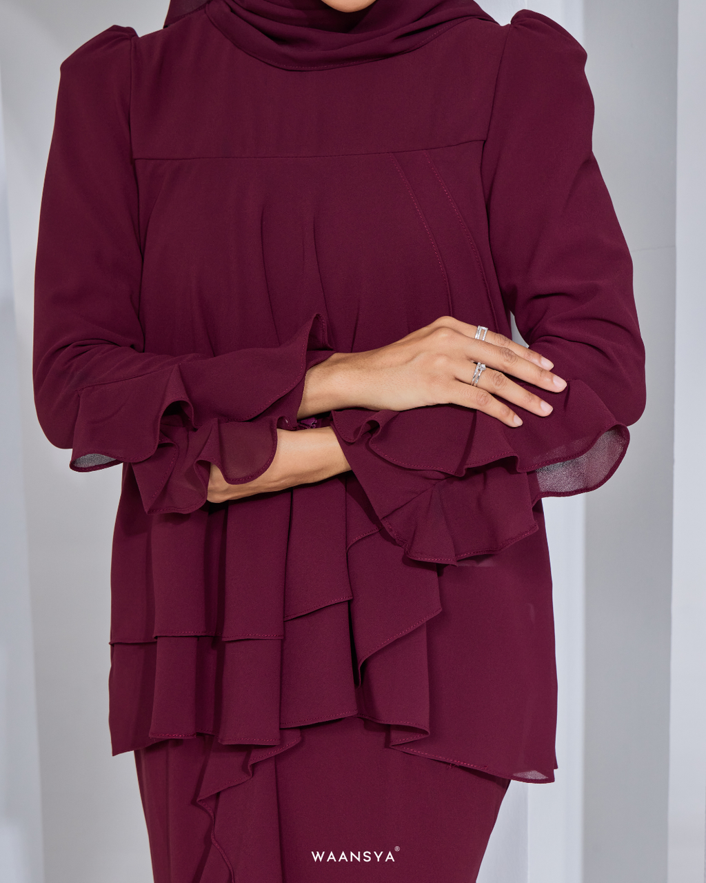 AURORA KURUNG IN MAROON