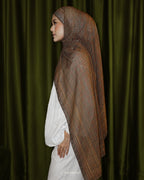PLAID-KAT PRINTED CHIFFON SHAWL IN DODOL