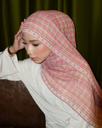 PLAID-KAT PRINTED CHIFFON SHAWL IN BANDUNG