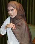 PLAID-KAT PRINTED CHIFFON SHAWL IN DODOL