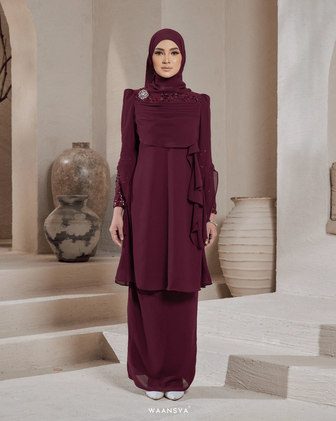 HAZEL KURUNG IN MAROON