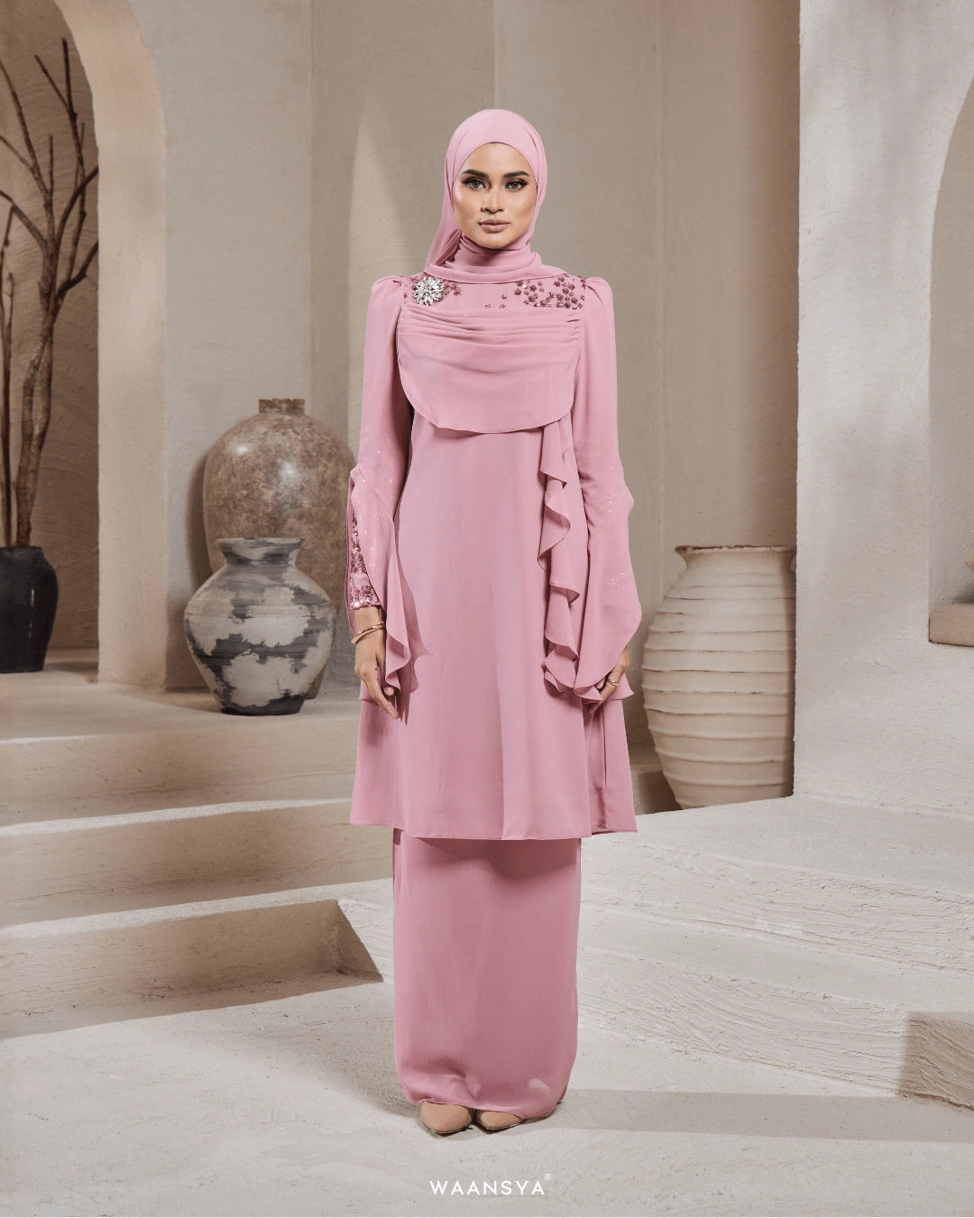 HAZEL KURUNG IN SOFT PINK
